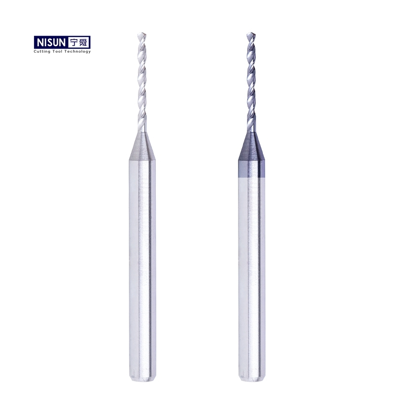 Solid Carbide Micro Drill Bits Drilling Tools With Internal Cooling Customizd Length