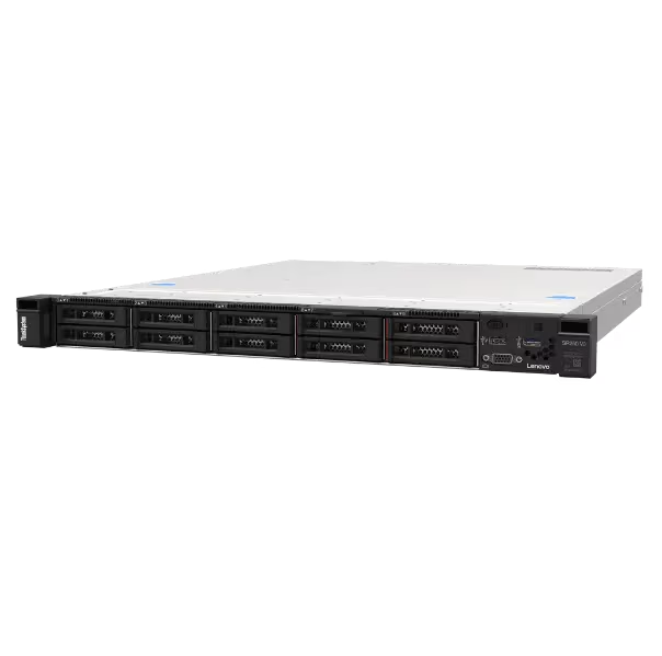 Lenovo ThinkSystem SR250 V3 1U Rack Server with Intel Xeon E-2400/6300-series Processor 128GB DDR5 Memory and PCIe Gen5 x16 Slot