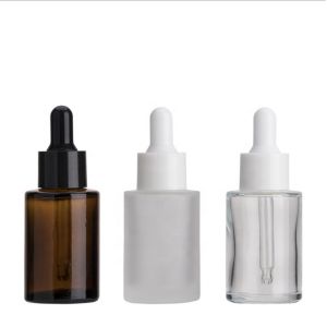 Buy cheap Eco Friendly Recyclable 30ml Frosted Amber Dropper Bottle leak proof product