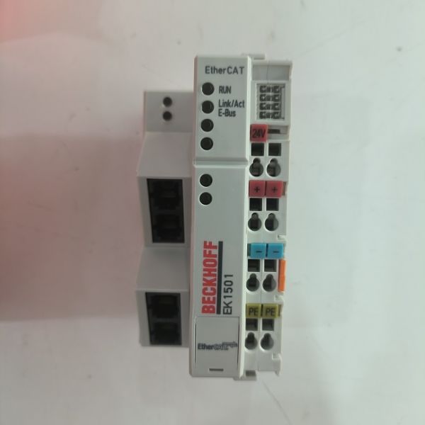 EK1501 Beckhoff EtherCAT Coupler With ID Switch 24VDC Terminal Modules Up To 65,534