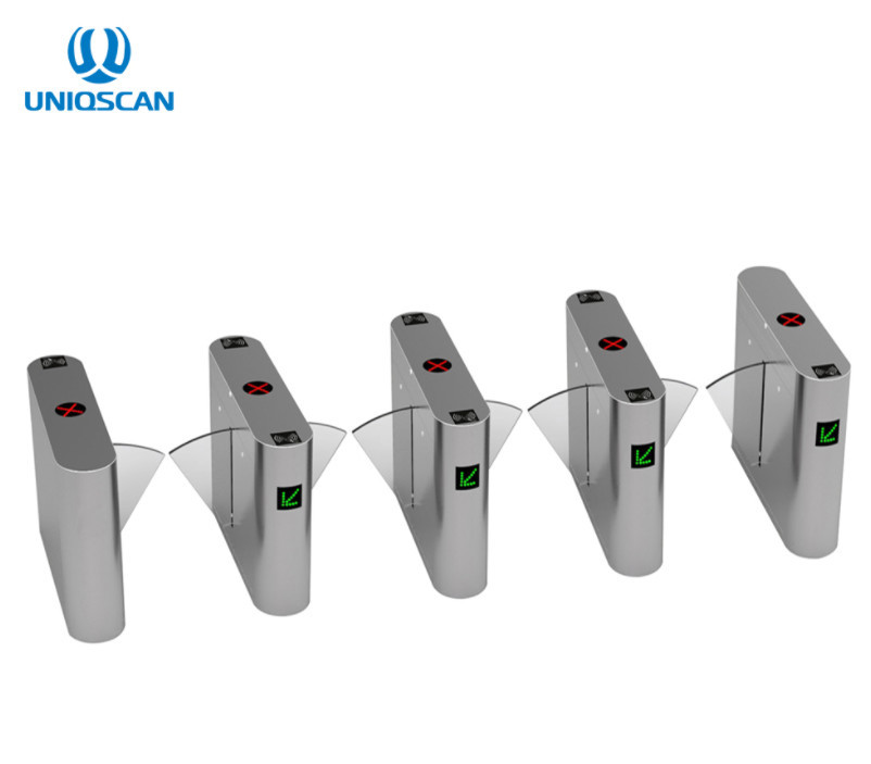 Buy cheap 304 SS Bidirectional Flap Barrier Turnstile Retractable Flap Barrier product