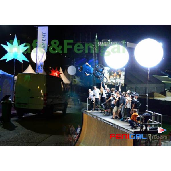 400w/800w RGB Inflatable LED event lighting balloon 90cm for Camping Party Outdoor Decoration