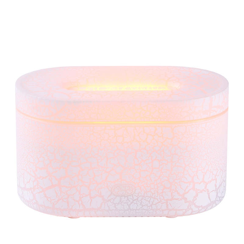 200ml Crack Desk Aroma Diffusers Essential Oil Flame Humidifier Air Diffuser for Home Office Cool Fire