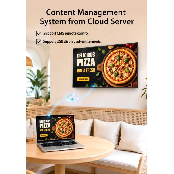 49 Inch Wall Mount Android Digital Signage | Indoor LCD Advertising Display for Retail & Shopping Mall