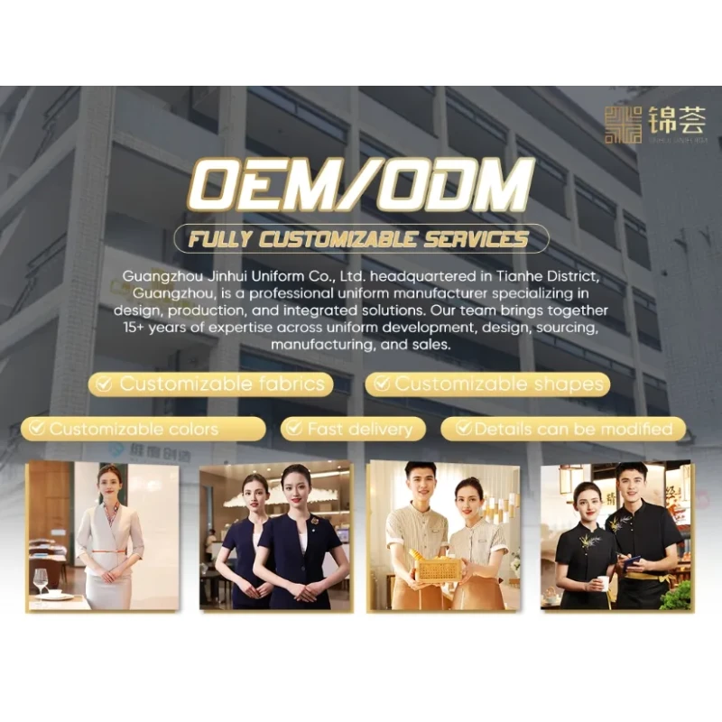 High-End Customized Fast Food Restaurant Work Uniform