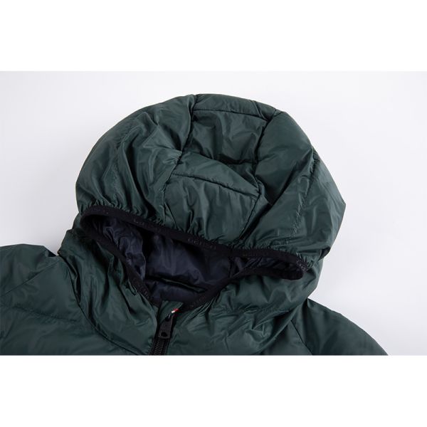 Men's Lightweight Down Puffer Jacket with USB-powered Heating Water-resistant Windproof Hood