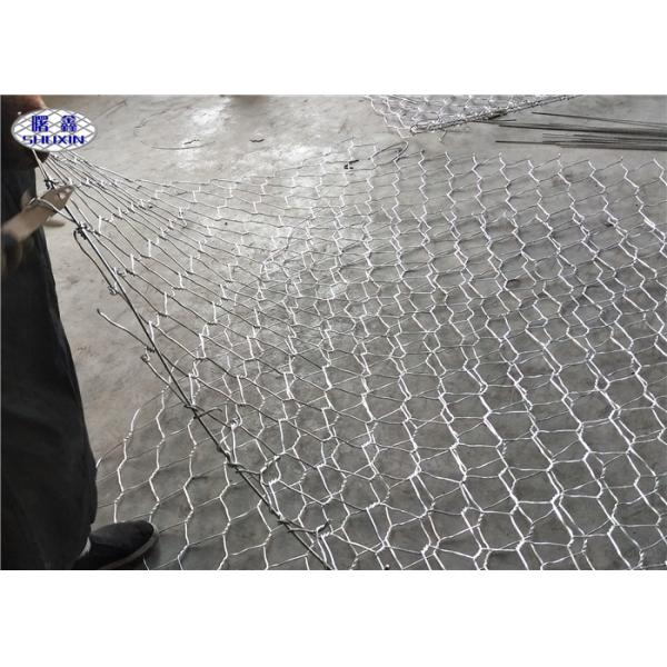 Anti - Rust Galvanized Retaining Wall Gabion Cages , Gabion Wall Baskets