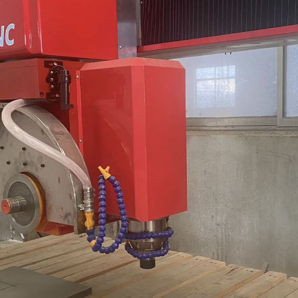 Zeus 5+2 Axis Bridge Cutting Machine Granite Marble Remote Control Engine Gear Pump CNC Stone Cutter Saw Bearing Customized