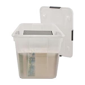 storage, bin, clear, storage with wheels, storage with top, clear storage bin