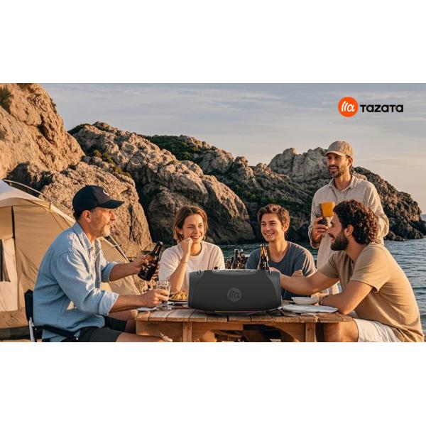 80W Heavy Bass Bluetooth Speaker IPX7 Waterproof Multi-Linking