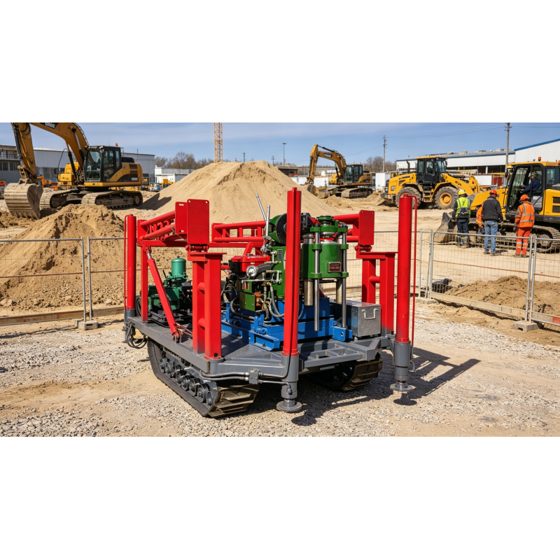 Heavy Duty Crawler Boring Machine Fast Moving Wide Application