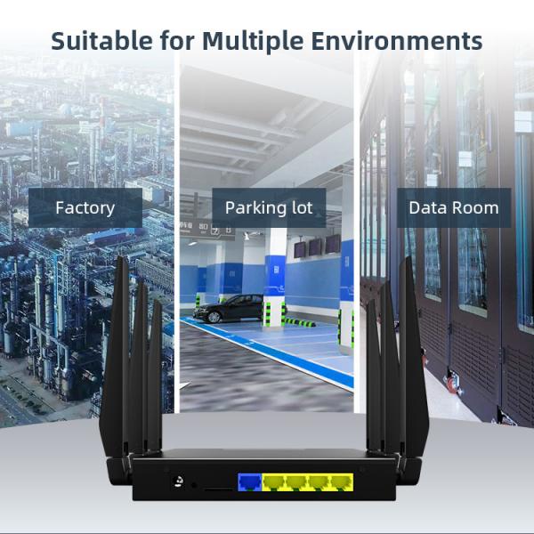 1200Mbps Cat4 Wireless Sim Card Unlocked Industrial WiFi Router With Metal Case