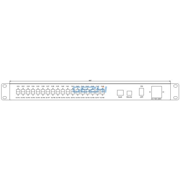 Rack Mounted Benchtop 48CH 1x1 Optical Switch Equipment