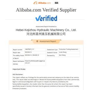 Hebei Keluo Construction Machinery Co., Ltd. Certifications
