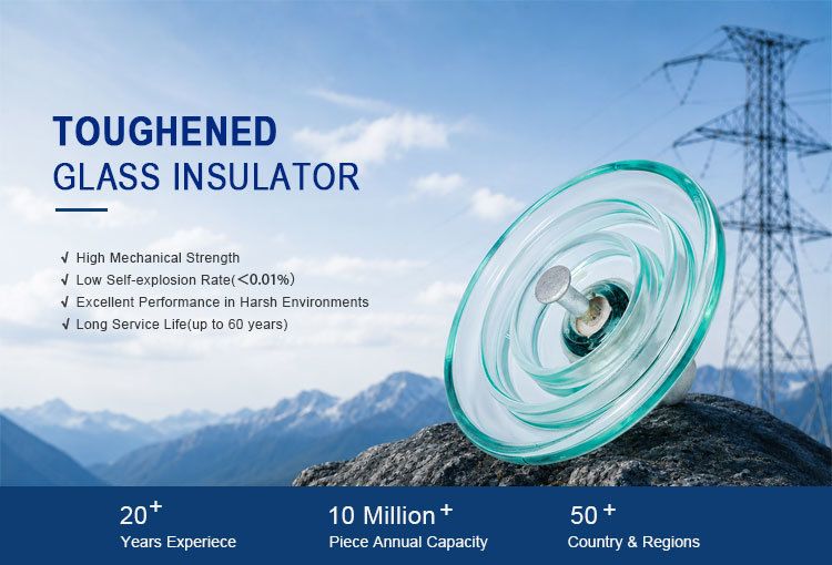 U100BS Glass Disc Insulator for High Voltage Power Transmission