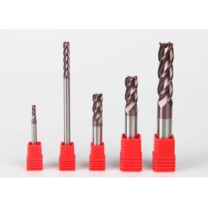 Buy cheap Tungsten Steel 2 Flute End Mill / Precision Solid Carbide Milling Tools 6mm 8mm product