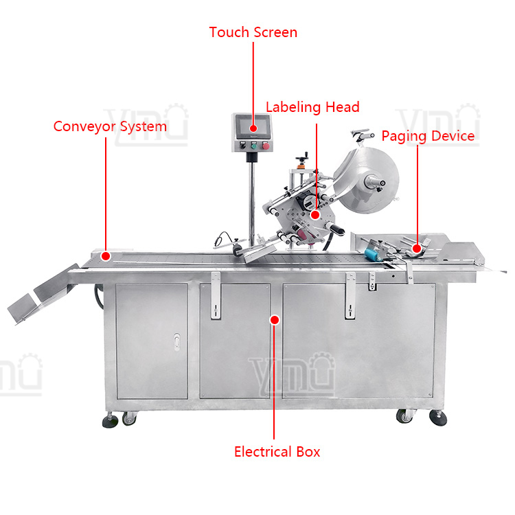 High Accuracy Automatic Labeling Machine Cardboard Box and Coffee Bag Label Applicator Machine