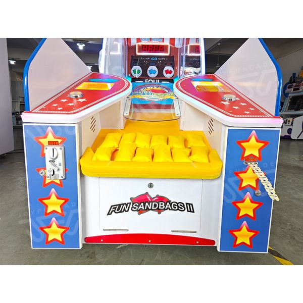 Carnival Sandbag Toss Arcade Game Deluxe Multiplayer Ticket Redemption Machine High-Income Sandbag Arcade Machine for Family Centers