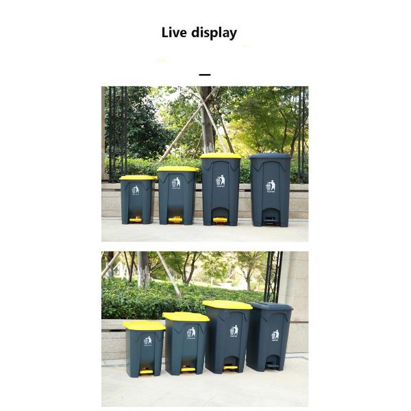 Classification Large Plastic Trash Containers 240L 660L 1100L Outdoor Plastic Dustbin