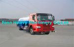 380HP 4X2 Oil Tanker Trailer in Red , 15000L Fuel Tanker Truck EURO II Refueling