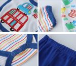 0 to 9 month seven pieces set rompers baby cotton clothing conjoined climb