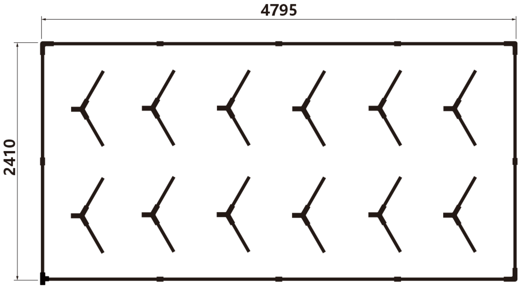 LED Hexagon Light Panel - Side View
