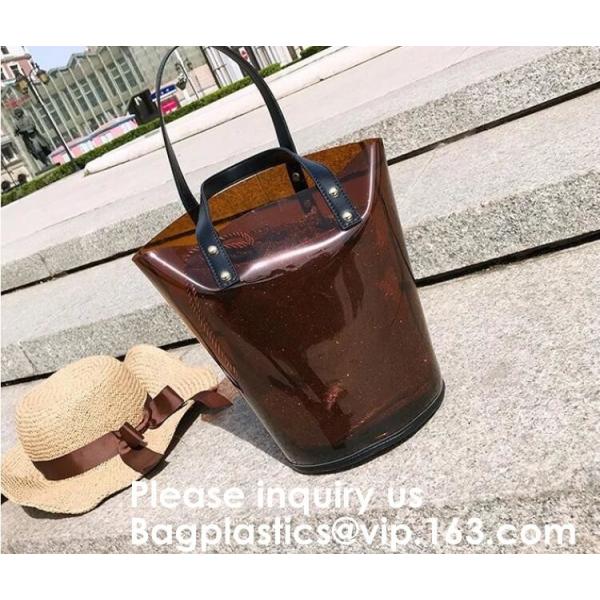 Fashion Neoprene Shopping Beach Tote Bag, Custom Waterproof Outdoor Beach Bean Bag, Promotional Clear Beach Bag