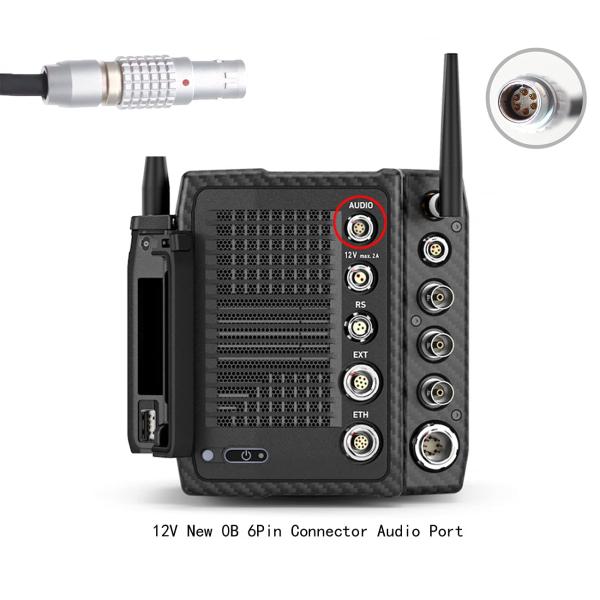 45cm Alexa Mini Audio In Cable XLR 3 Pin To Lemo 0B 6 Pin Male Audio Port Double Track Line In