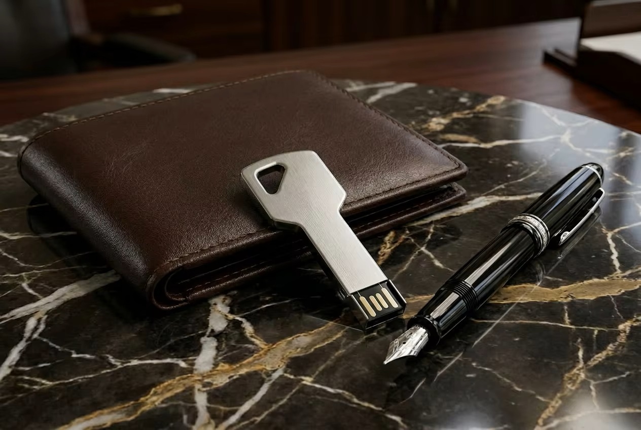 Encryption Enabled Zinc Alloy Key USB Flash Drive Custom Design Welcome Durable Secure Storage Device Ideal For Business