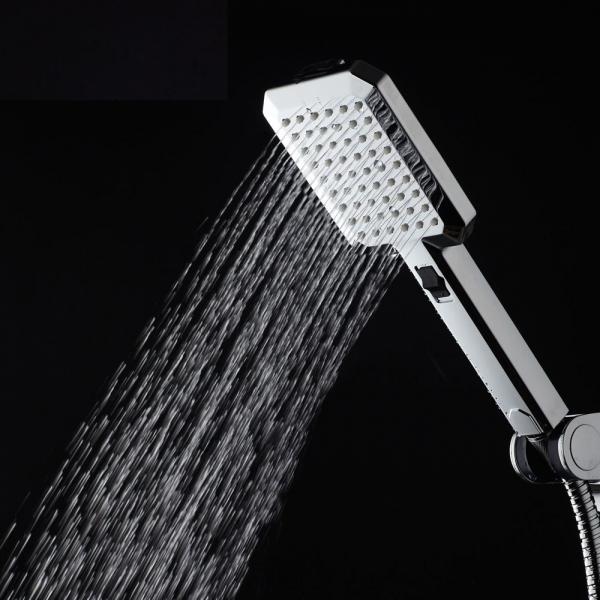 JK-2100 2018 New Hand Shower and Toilet Shower Shattaf Two In One Function Square On-Off Shower head Chrome Plated