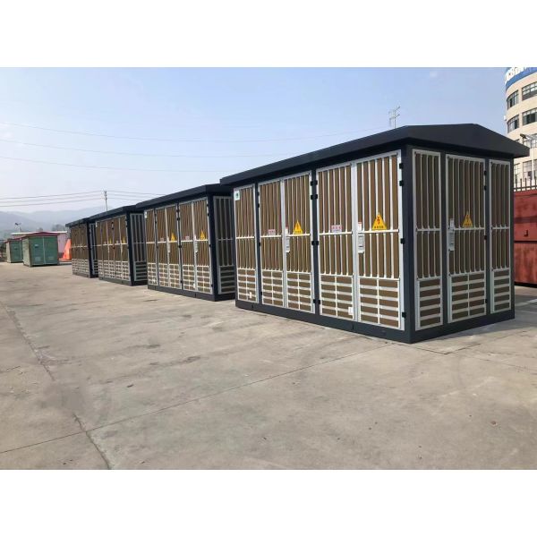 Compact Box Type Transformer Substation 35kv 1250KVA Rain Proof Electrical Equipment