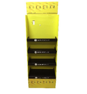 Litho CMYK Custom Printed Display Boxes Clay Coated Paper Yellow