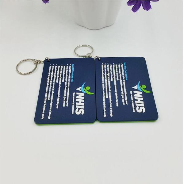 Personalized Company Advertisement Gift Tags Labels For Soft PVC Keychain