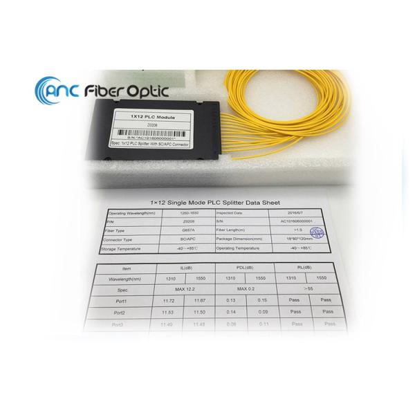 1x12 PLC Fiber Optic Splitter Module