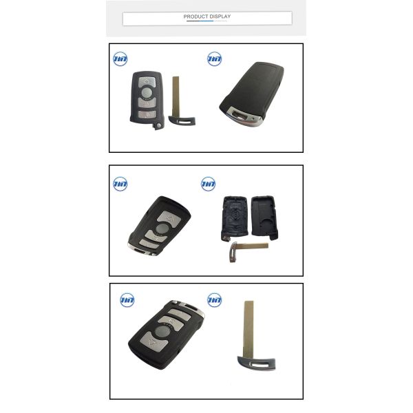 Smart Keyless Remote Control Car Key Fob Shell With 4 Button For E38 E39 E65 E66 7 Series