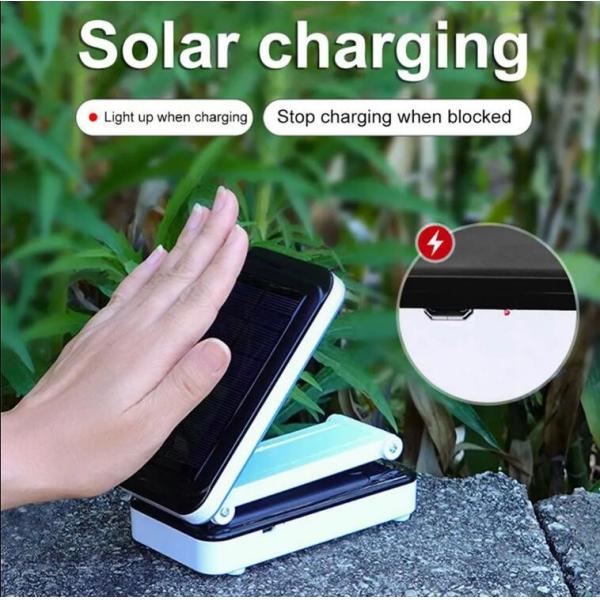 24LED Touch Sensor Dimmable Solar Table Lamp Rechargeable Foldable Solar Desk Lamp