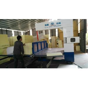 Buy cheap Vertical Polyurethane Mattress Foam Cutting Machine Fast Wire Semi Automatic product