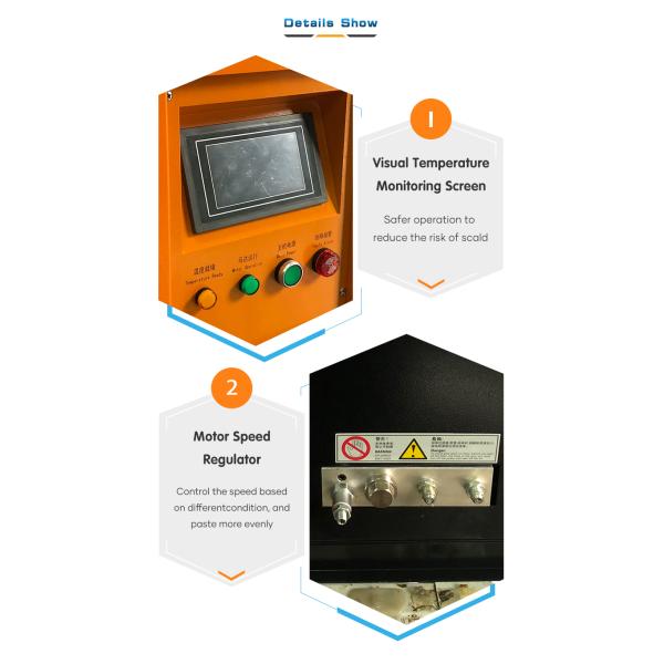 Automatic Ten Liter Two Outlets Desktop Hot Melt Glue Machine with Different Type Glue Gun