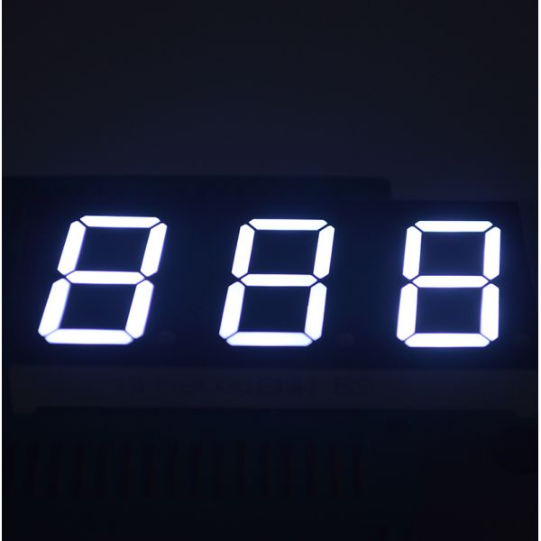 0.25 Inch LED 3 Digit 7 Segment Display with 6.2mm Digital Height Suitable for Electronic Counters and Digital Panel Displays