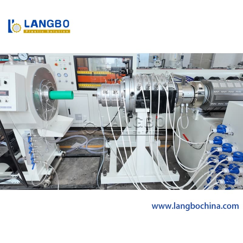 PVC Pipe Extrusion Line with Reduced Material Accumulation and Conical Double Screw for Noise Reduction Silent Pipe