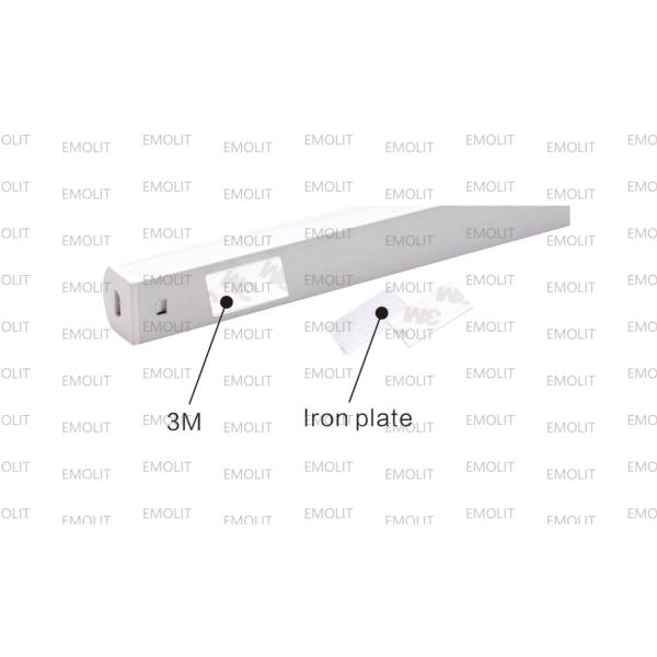 Aluminum Base PIR Sensor Portable Rechargeable LED Lamp CE Approval