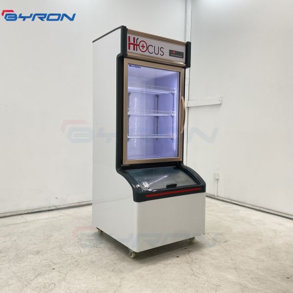 Vertical Triple Door Display Freezer Convenience Store Coolers Adjustable