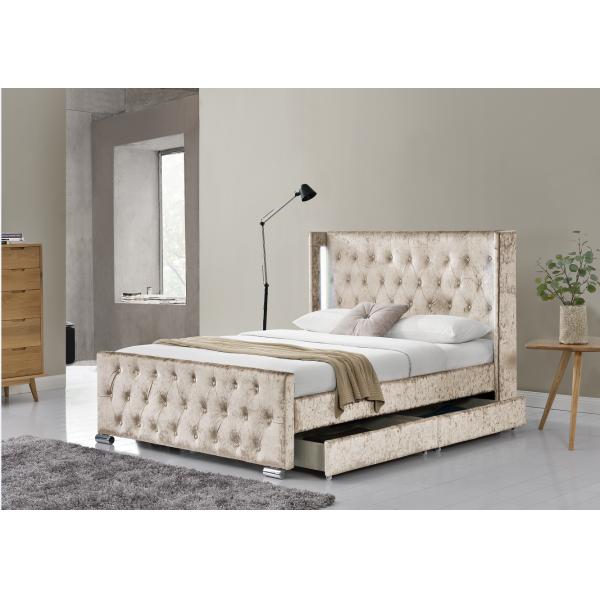 Double Size Upholstered Platform Bed Frame