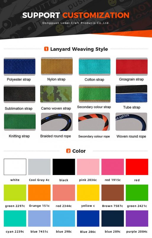Silkscreen Printing Lanyard String Retractable Work Badge Holder Lanyard OEM