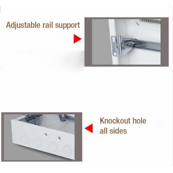 PZ30 ABB Metal Distribution Box , Metal Distribution Board Modules 200~230V
