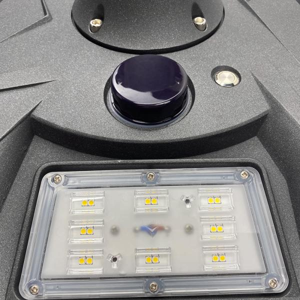 Aluminium solar post light with motion sensor, 10w 20w 30w solar garden light with waterproof IP66