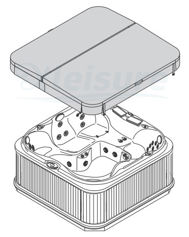 Durable Customized Spa Cover For Dimension One Spas For Massage Spa