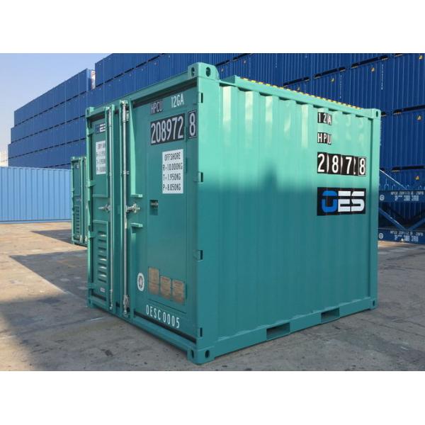 Offshore Small Shipping Containers With Man Door DNV Standard 10 Foot Steel Floor