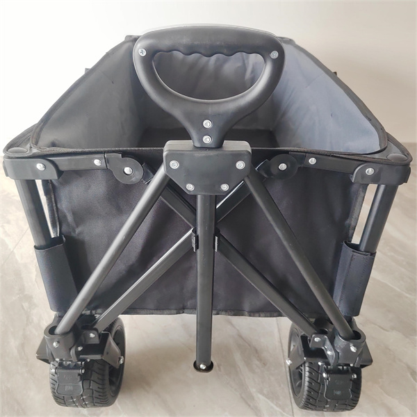 7 Inch Wheels Sturdy Rolling Lightweight Trolley Folding Cart Camping Push Pull Wagon