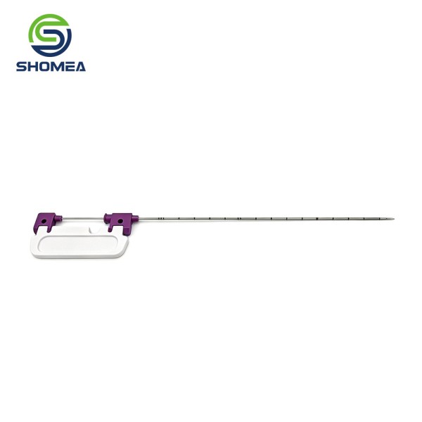 Customized Medical Biopsy Puncture Needle With Plastic Mount Base